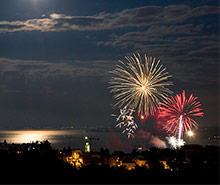 Feuerwerk beim Promenadenfest Überlingen. Foto: Achim Mende